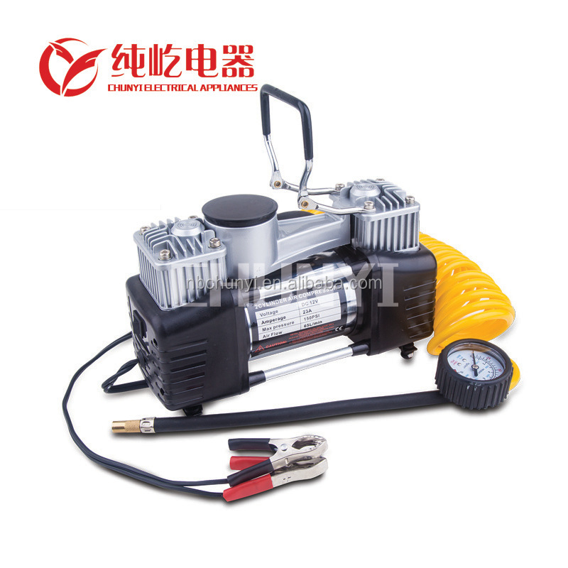 Воздушный компрессор YUYAO CITYPortable Pump150PSI, сверхмощный двухцилиндровый воздушный насос для автомобилей, грузовиков, домов на колесах, велосипедов, 12 В, насос для шин