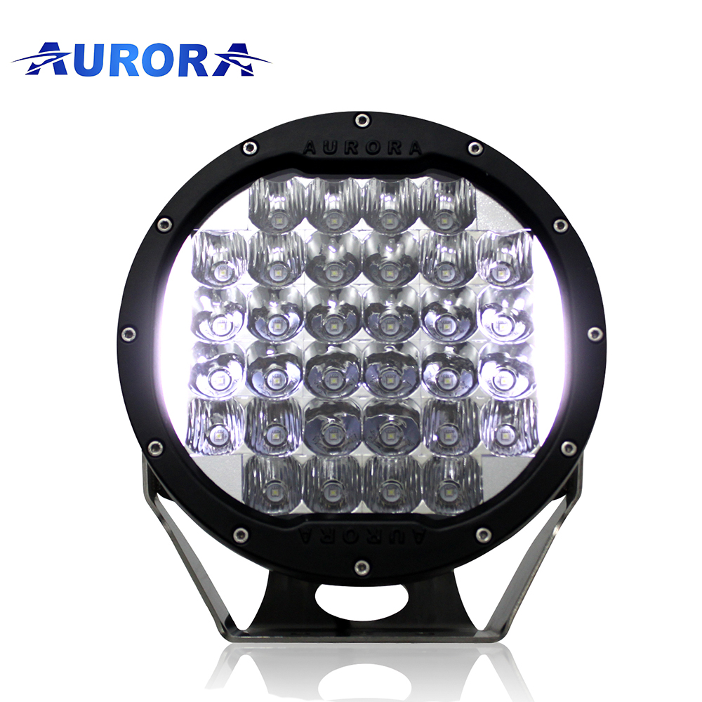 Светодиодная рабочая лампа AURORA IP69K, светодиодные фары для грузовиков, для внедорожников, 9 дюймов, круглые светодиодные фары дальнего света 4x4, аксессуары, светодиодная лампа для грузовиков