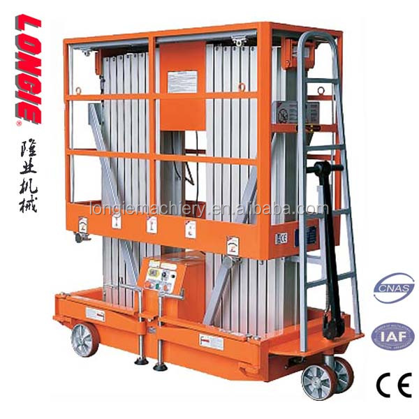 LISJL0.2-10 Electric hydraulic aluminium man lift aerial lift platform