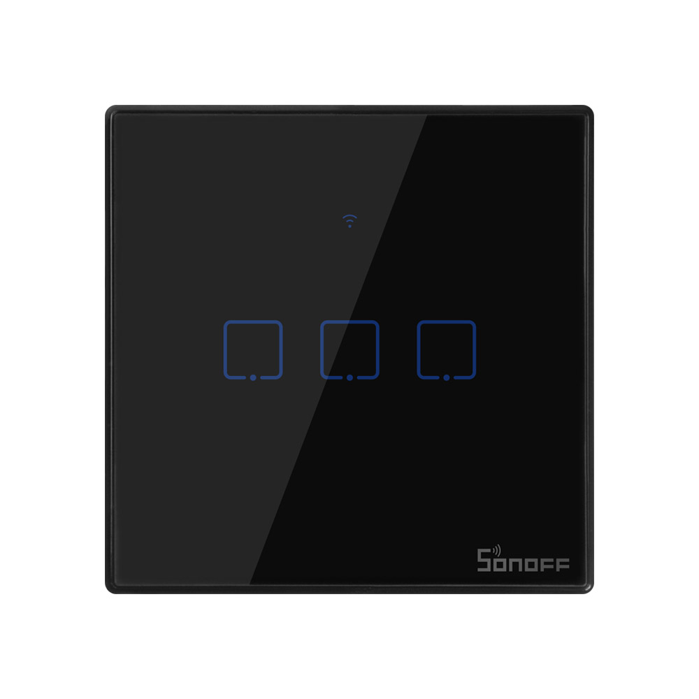 Настенный сенсорный выключатель SONOFF T3UK 3C TX с Wi-Fi, 3 клавиши, дистанционное управление через приложение/голос/RF, автоматизация умного дома, работает с Alexa