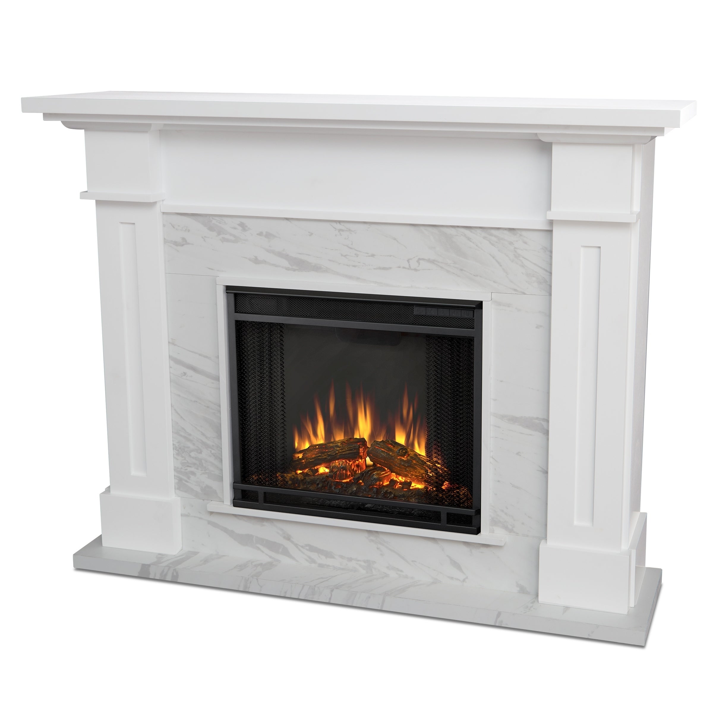 Exquisite Marble Fireplace Mantel, White Cultured Marble Fireplace Surround#