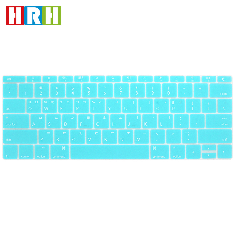 силиконовые корейский клавиатура обложка для macbook 12 Английская версия