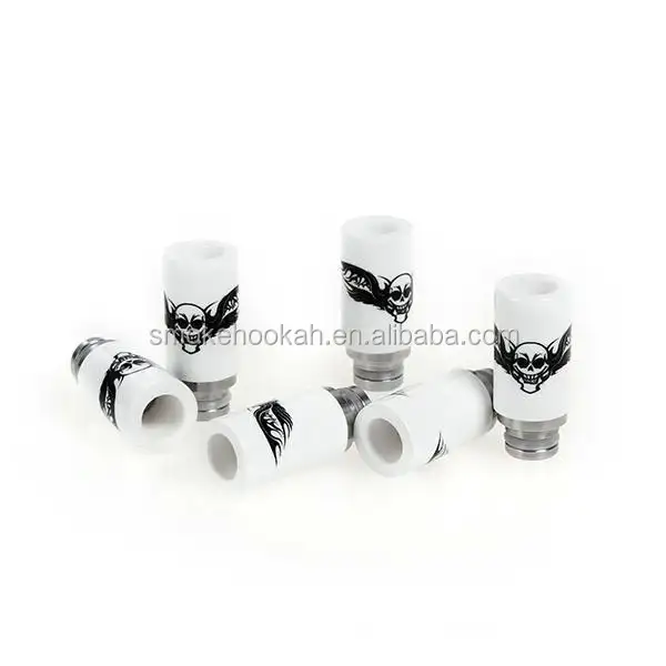 American flag/skull printing Most popular 510 ceramic SS drip tip