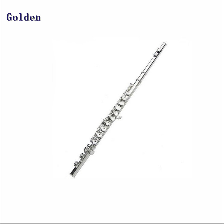 Factory Professional 16 Closed Holes Silver Plated Flute