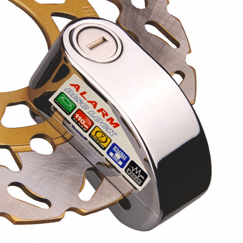Motorcycle Alarm Disc Lock Anti-theft Alarm Disc Lock 110dB Alarm Trigger Lock