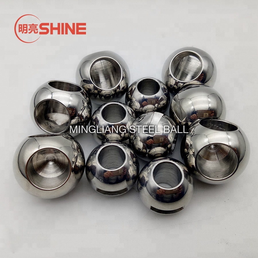 Shine customized SS304 316 valve ball for steel or brass valves