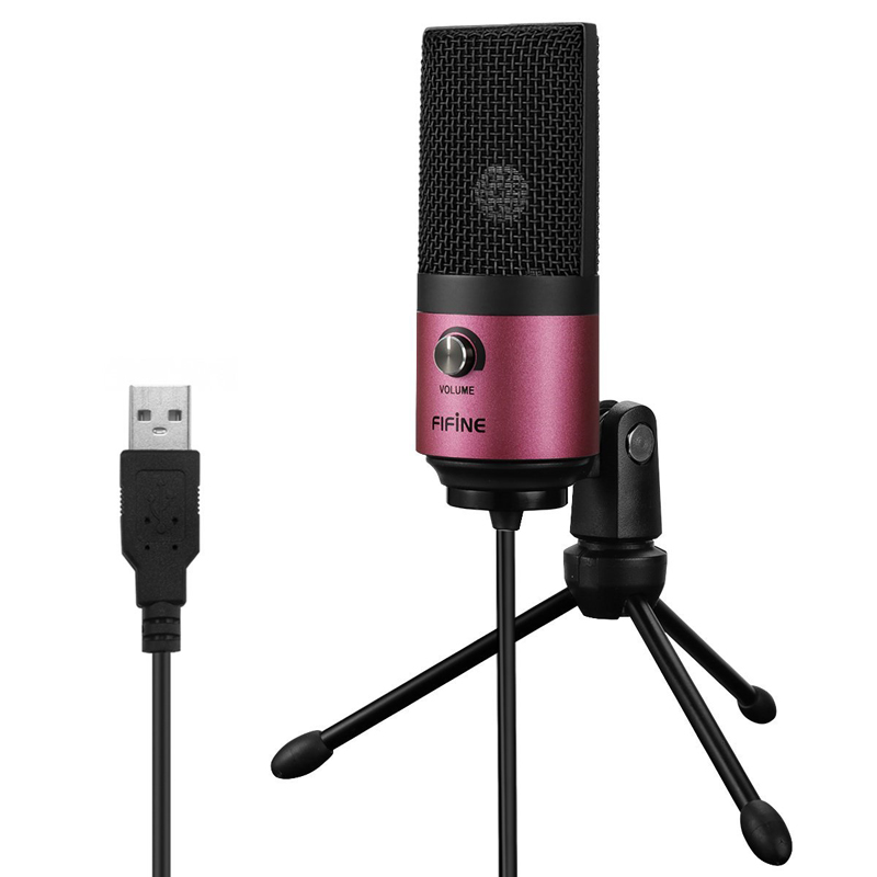 Fifine K669 компьютерный микрофон USB Студийный конденсаторный микрофон Подкаст микрофон для записи