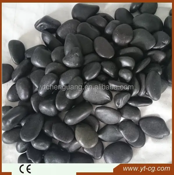 black color stone pebble/black river pebbles/cobblestone