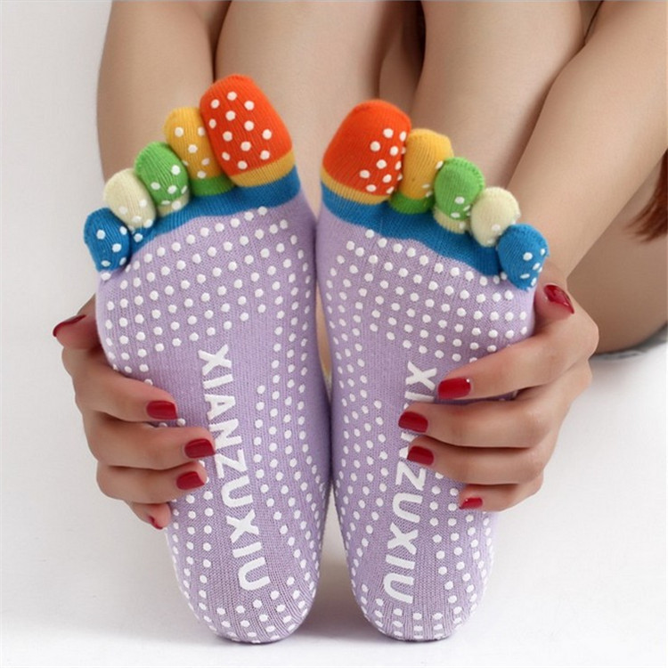 Factory Wholesale Five Fingers Pilates Socks Breathable Comfortable Non Slip Yoga Socks