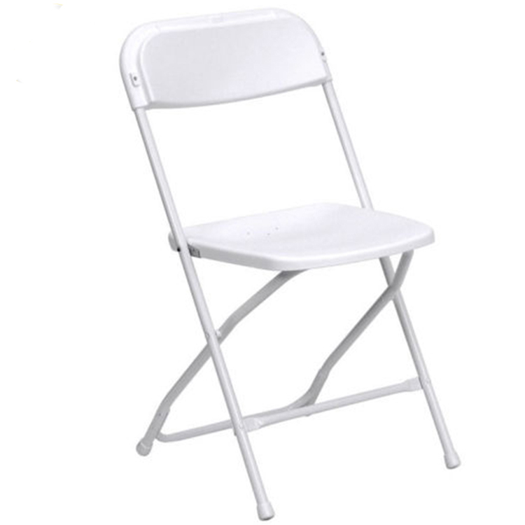 Modern White Folding Plastic Chair for Events & Parties for Outdoor Garden School Park & Dining Iron Material