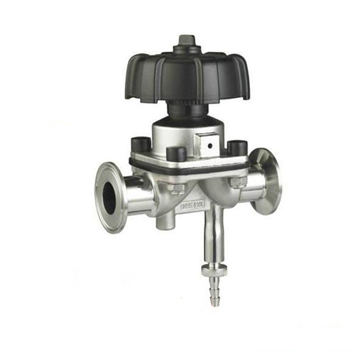 Factory direct SS304 / SS316L sanitary diaphragm valve sampling valve with sampling port dn10-dn100