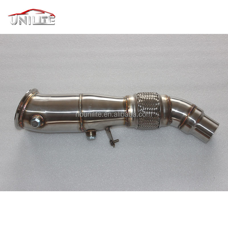 UNILITE выхлопная труба для 2012 + B * MW N20 F10 528i Turbo Competition 4 "безcatless Downpipe