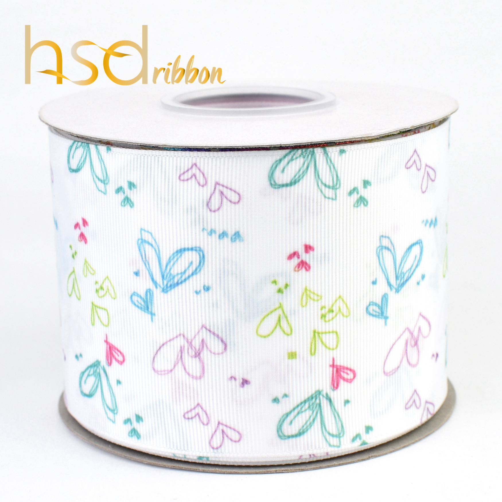 HSDRibbon 22 мм 38 75 теплообмена Пользовательские Любовь печатных grosgrain ленты