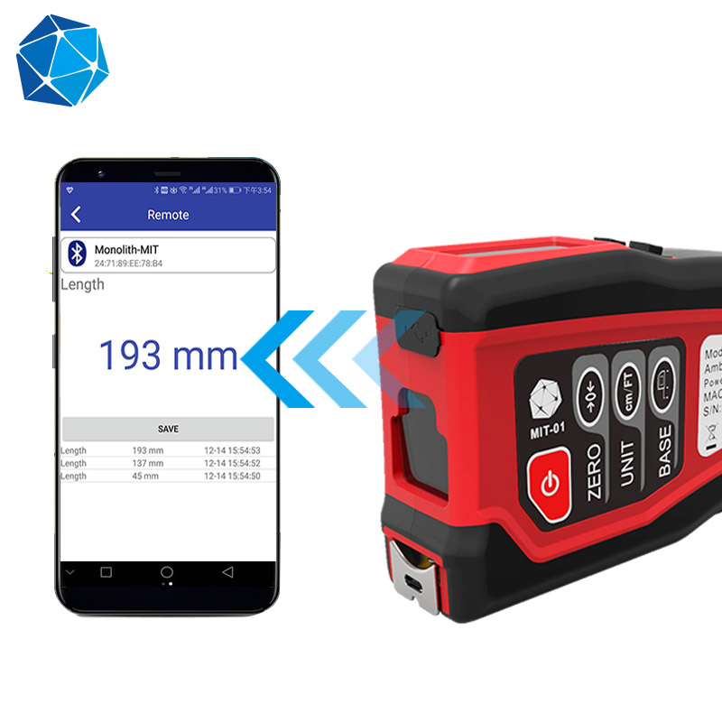 Цифровая интеллектуальная измерительная и объемная рулетка с BLE и цифровым измерением