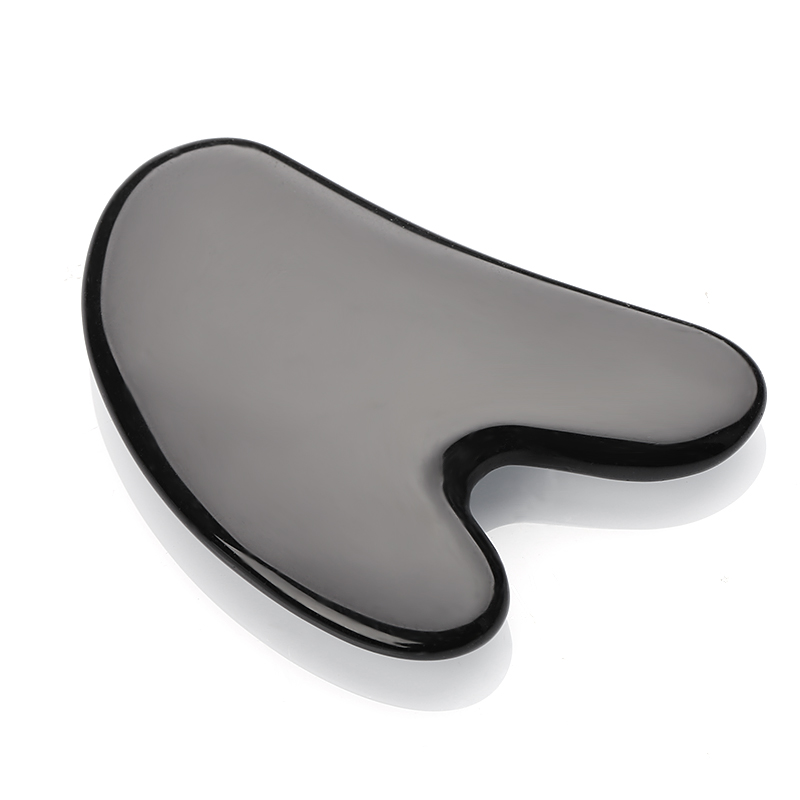 Модные товары, форма сердца черный обсидиан Gua Sha, антивозрастной Gua Sha для тела и лица