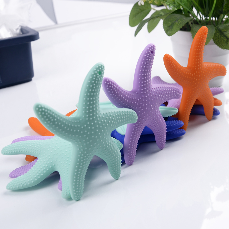 Детские грызунком/Силиконовые Starfish Прорезыватель ювелирных изделий/ребенка жевать сенсорные мягкие игрушки оптовая продажа