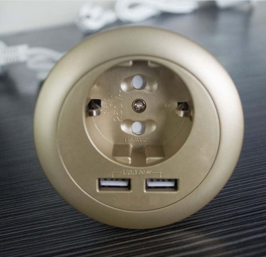 Удлинитель электрический с 3 USB-портами и 2 usb-портами, 1,2 м