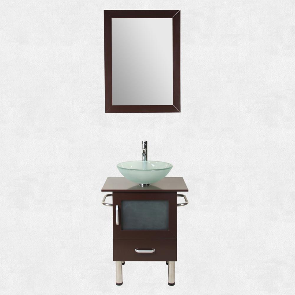ENTOP PVC water resistant custom classical bathroom cabinet with mirror