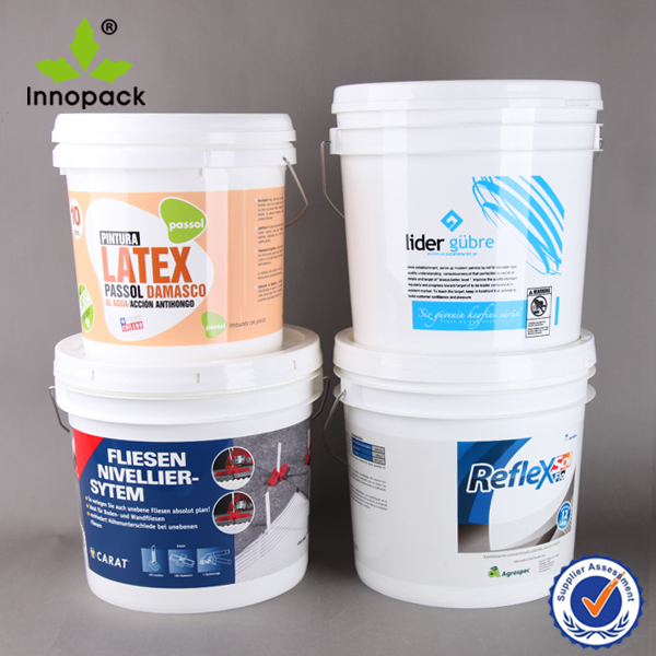 5 kg/10kg/20kg plastic paint bucket chemical coatings pail with lids