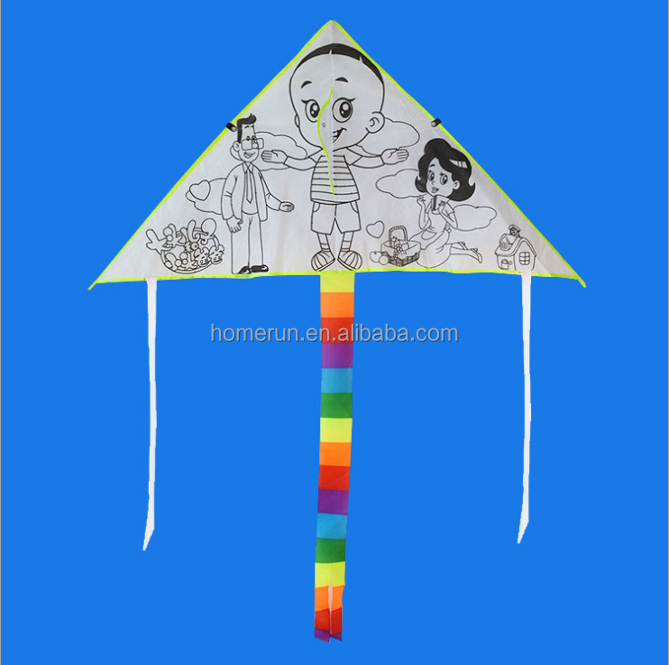 DIY граффити заполненный рисунок преподавания ручной росписью змеи ручной работы пустой новый рекламный кайт Мода кайт