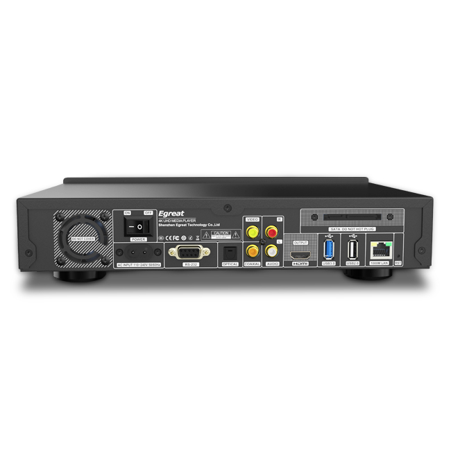 Новейший медиаплеер 4K UHD Egreat A10 hdd с жестким драйвером Wi-Fi DolbyVision/HDR10 10 бит глубокий цвет с меню BD/DVD