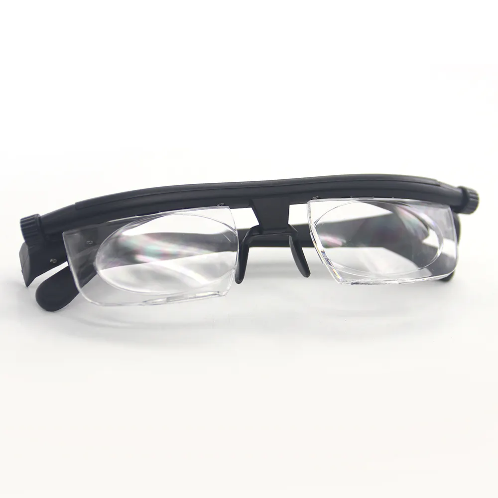 Adjustable focus reading glasses myopia eye glasses -5D to +3D diopters