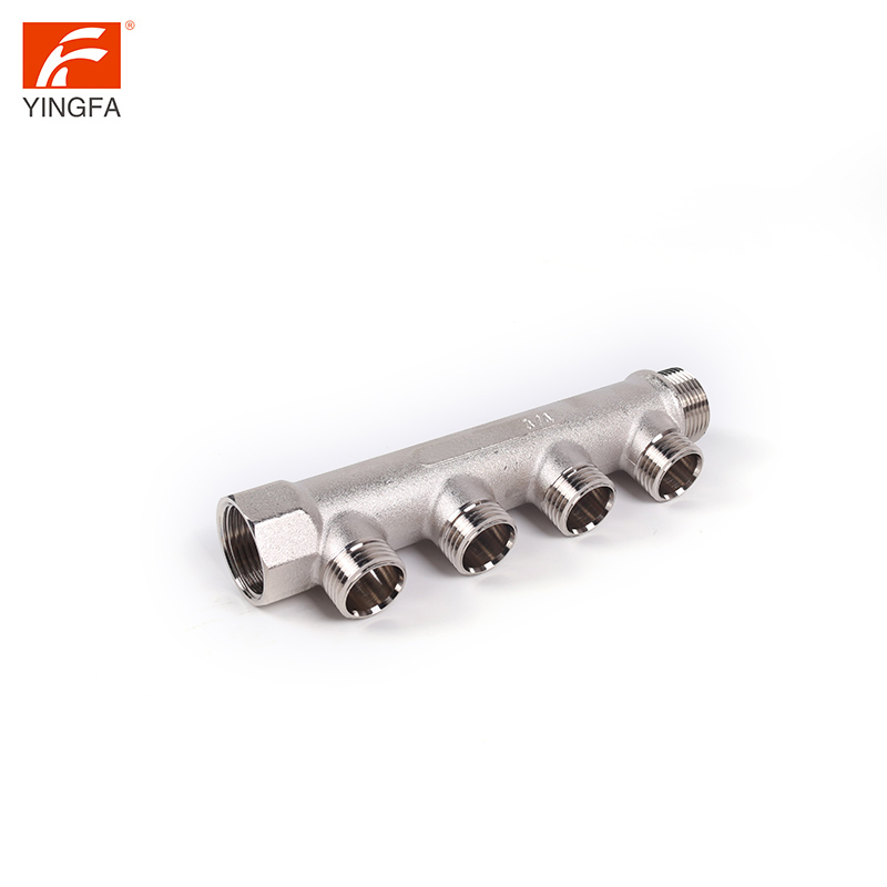 510033 2/3/4/5/6/7/8 Way Nickel Plating Brass Forging Water Valve Heater Manifold