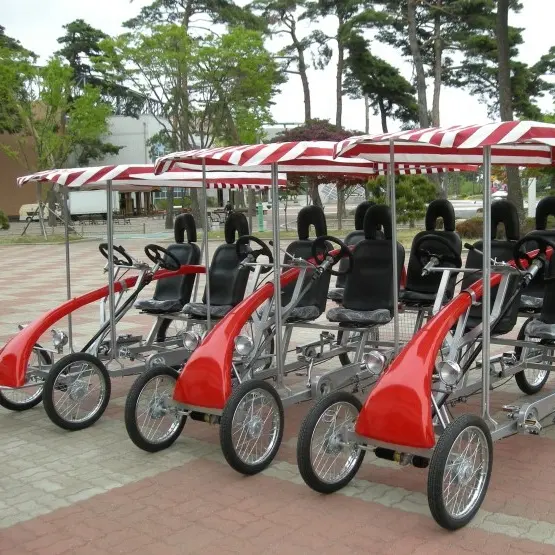 Делюкс Электрический для езды на велосипеде с помощью 2 персоны/детскй 4-колесный ROADSTER велосипед весело квадрицикл
