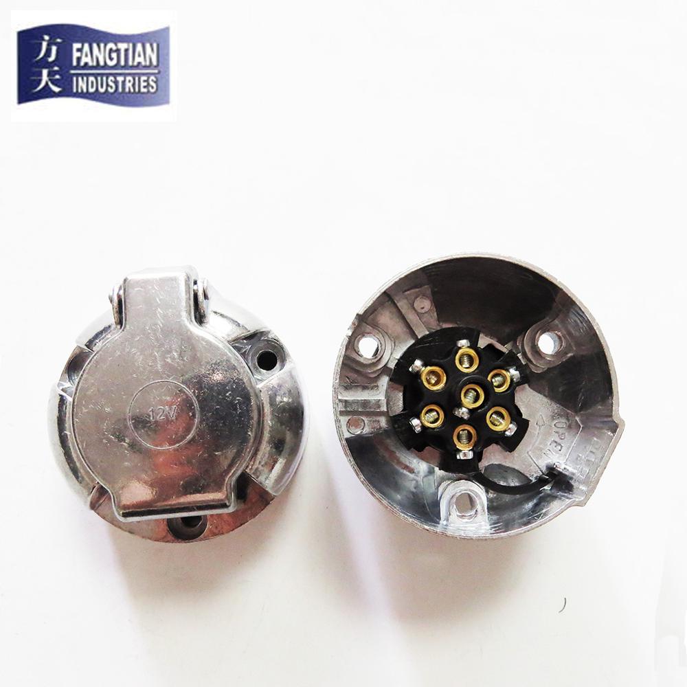 Высокое качество 12 v 7Pin розетка трейлера 7 пин трейлер подключения детали прицепа