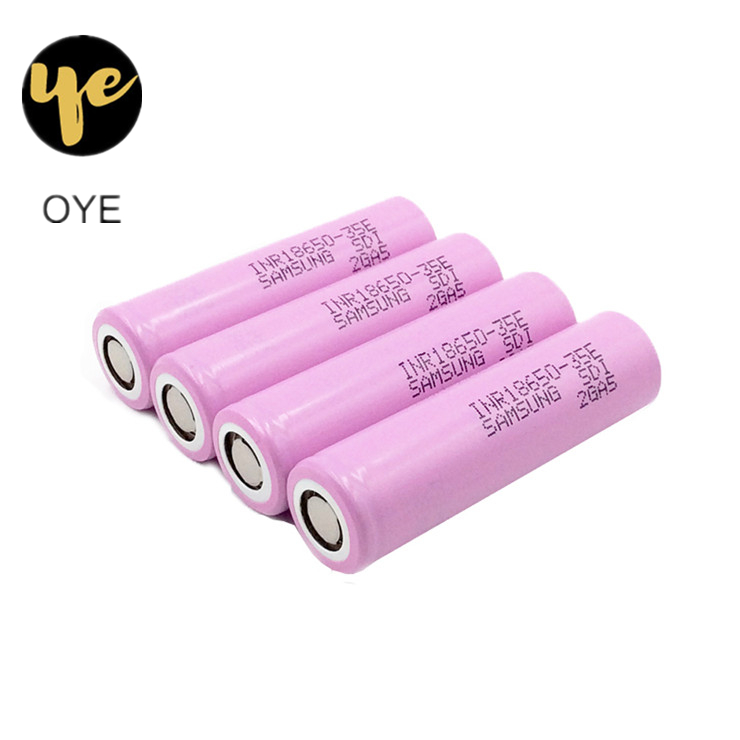 100% оригинальный большой емкости 18650 3500 мА/ч, Samsung 35E samsung sdi 18650 3500 мА/ч, inr18650 35e