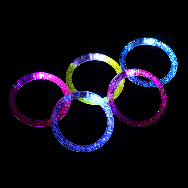 Led Light Up браслет пластиковые круглые браслеты для удовольствия