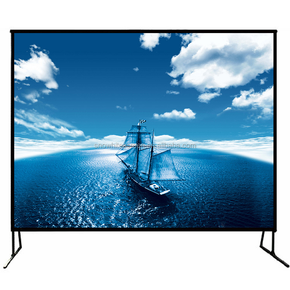 SNOWHITE 150 "4:3 формат SN150BZV быстро сложить проекционный экран для шоу и концерт