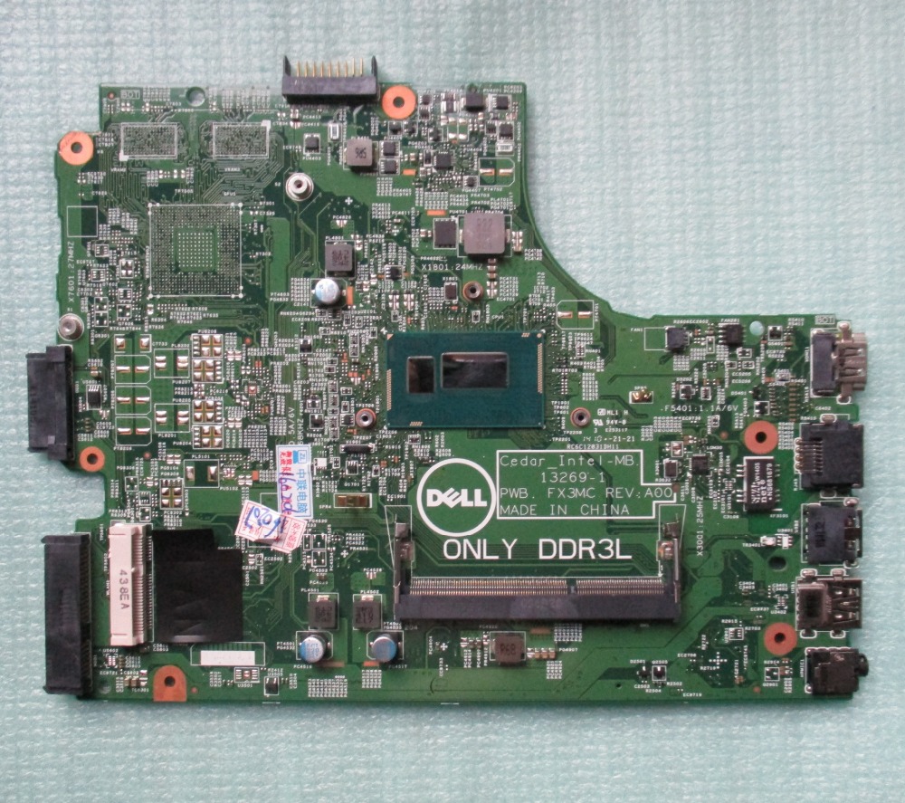 100% полностью работающая материнская плата для dell inspiron 15 3542 intel i3 gjc23