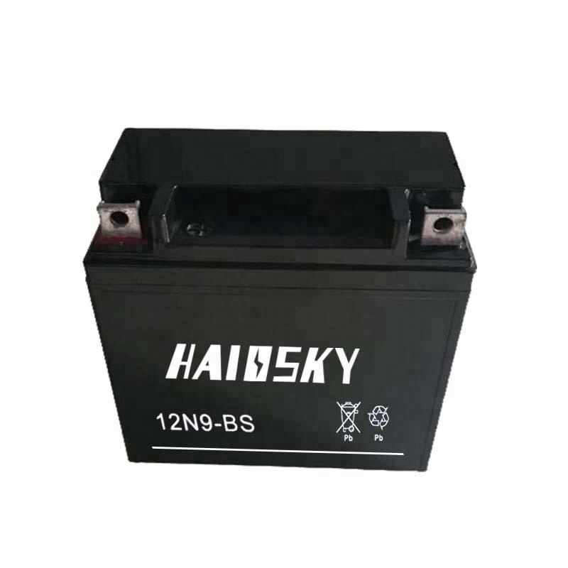 Haissky 12N9-BS аккумуляторная батарея 12 вольт 9ah влажные взимается mf батарея мотоцикла для SUZUKI GN АКБ для мотоциклов