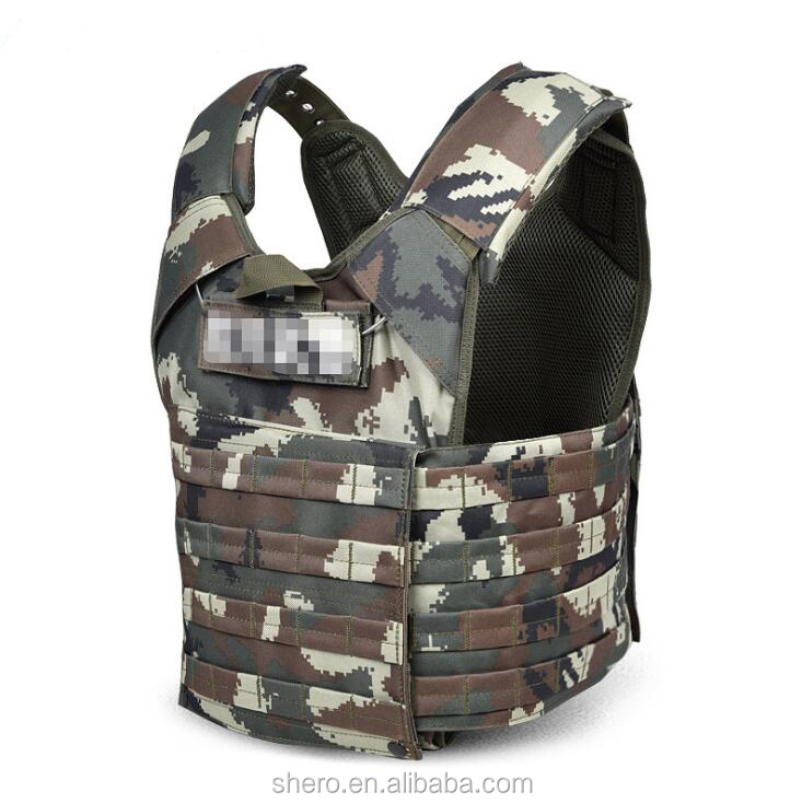 US NIJ0101.06 level 5 iv 3 iiia Aramid PE quick release camouflage camo military bulletproof vest for army