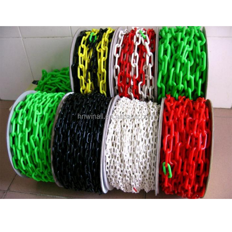 1.5" Standard plastic chain links barriers safety chain for sale