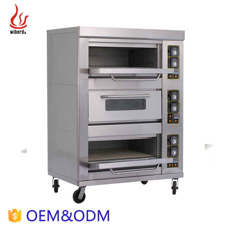 Junjian Full-Automatic Stainless Steel gas Pastry Bread 1 2 3 Layers bakery oven for Commercial