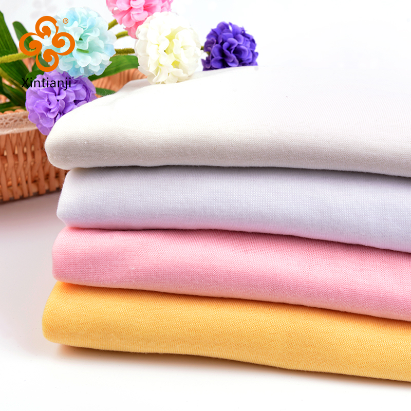 Knit 100 acrylic fabric dyed for Summer thin T shirt