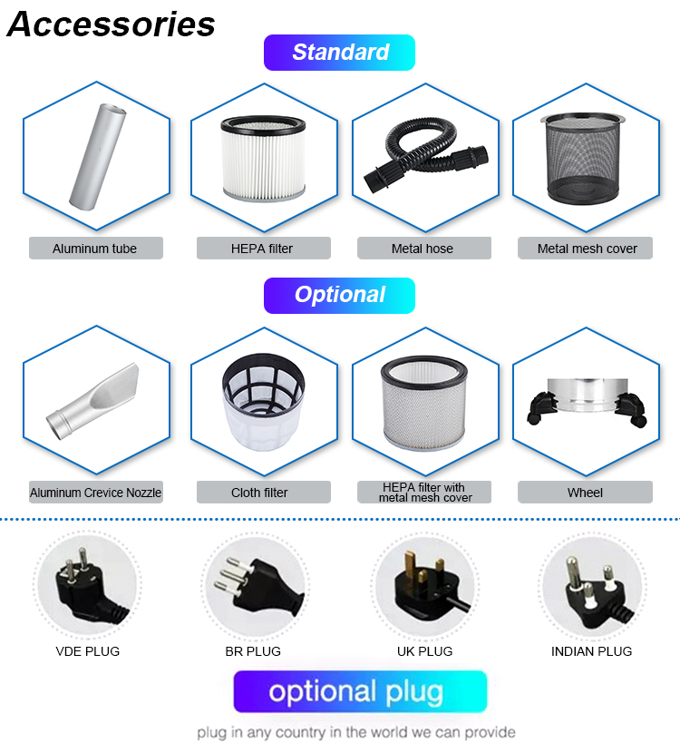 Commercial dust suction cleaner with air blowing function