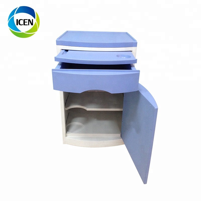 IN-505 Blue, Green, Purple Hospital Equipment Bedside Cabinet Bed Side