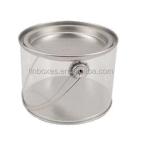 Tin Box Direct Factory Sales Wholesale Round Plastic Tin Can Lids