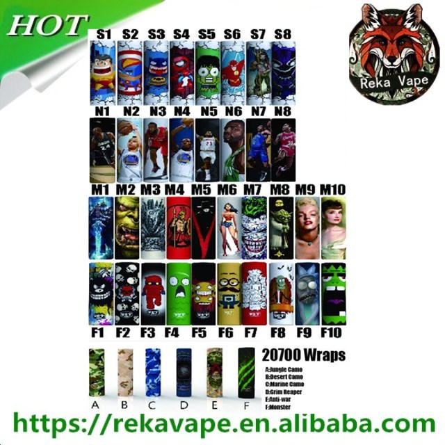 Новинка 2018 года, превосходные накладки на батареи для вейпа 18650, 20700, 26650