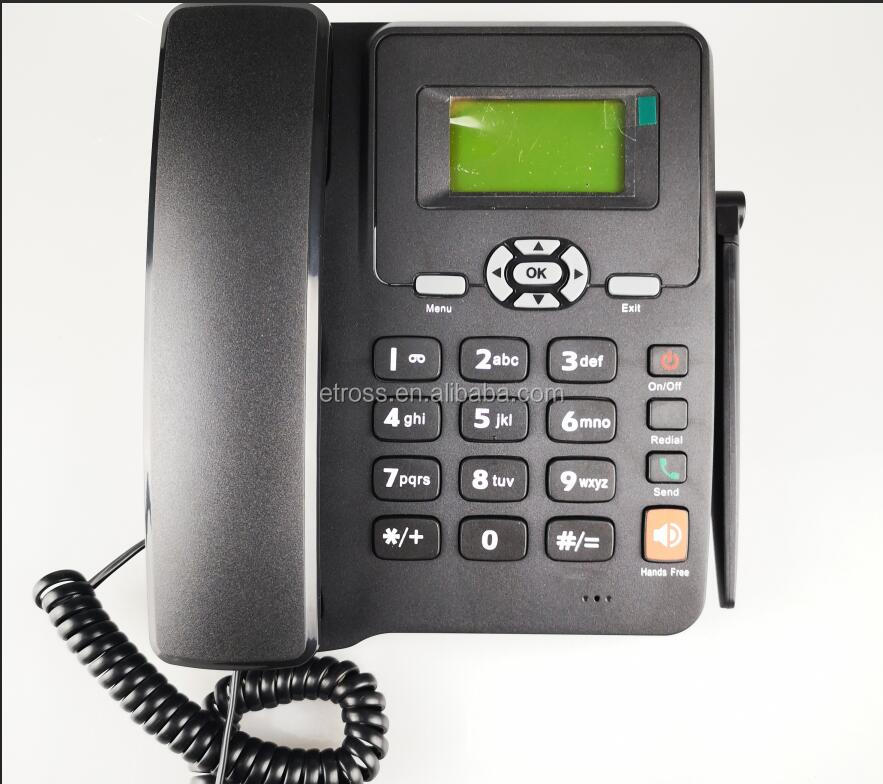 Single SIM or Dual SIM Fixed Wireless Desk Phone 2g/3G/4G Optional