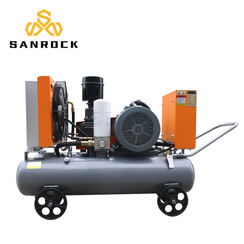 Sanrock ZEGA 30SKY-8 переносные Винтовые воздушные компрессоры с открытым каркасом и электродвигателем, сделано в Китае