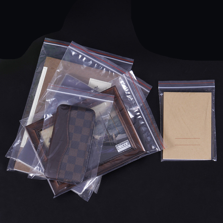 Emballage des sacs en plastic Clear PE Bag With Zip For футболка