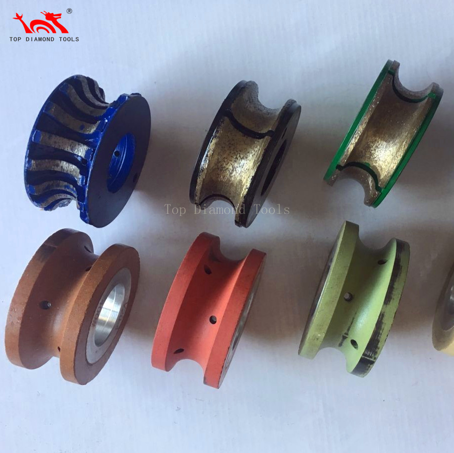 Полный Bullnose V20 и V30 CNC алмазные профилирующие колеса для окантовки гранита мрамора кварца камня