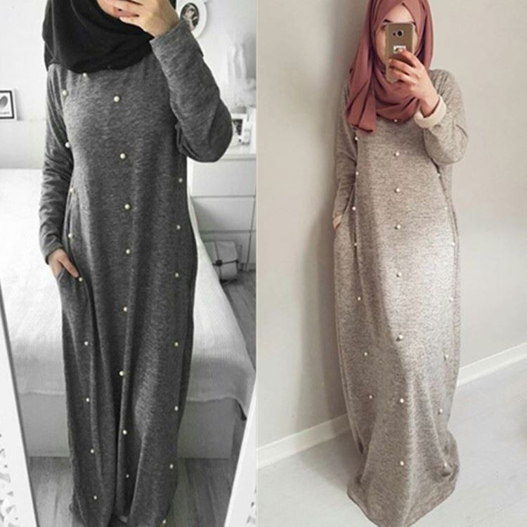Женское однотонное пальто abaya, однотонное мусульманское пальто с модным дизайном, модная одежда для исламских женщин, новинка 2019