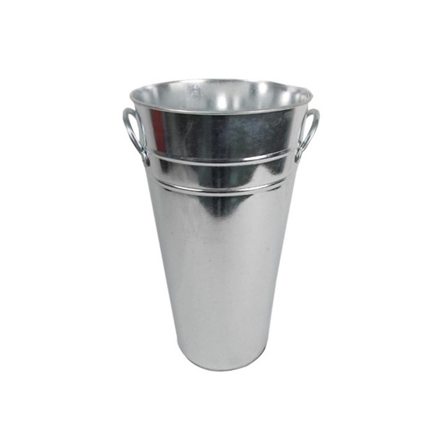 Creative decoration flower wholesale metal vase with handles
