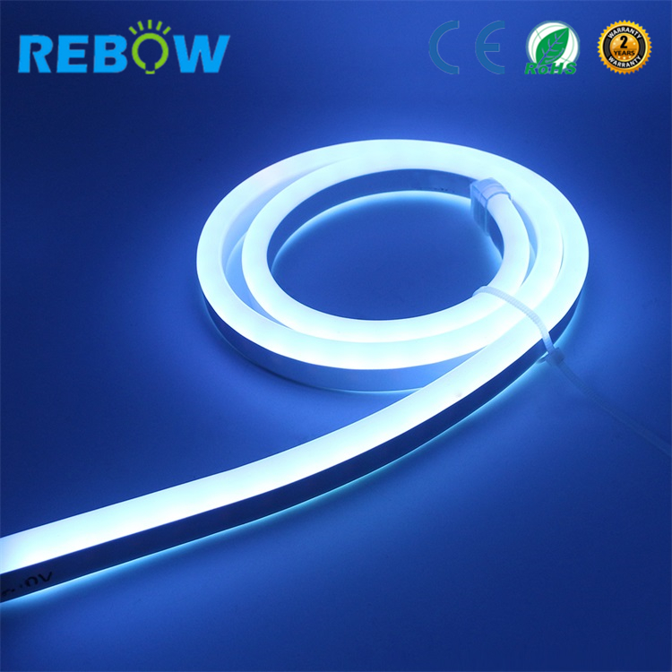 Round IP67 led neon rope white 12v 360 degree