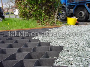 Защита травы асфальтоукладчик/HDPE Geocell/гравия сетка используется для дорожного строительства, нагрузки поддержки